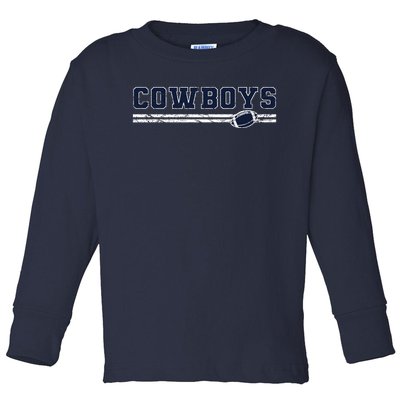 Cowboys Fan Toddler Long Sleeve Shirt