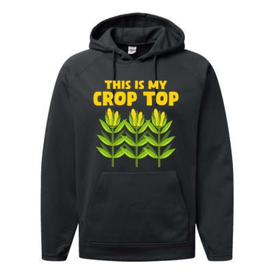 Crop Farming Corn Corn Cob Performance Fleece Hoodie