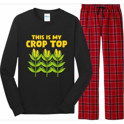 Crop Farming Corn Corn Cob Long Sleeve Pajama Set