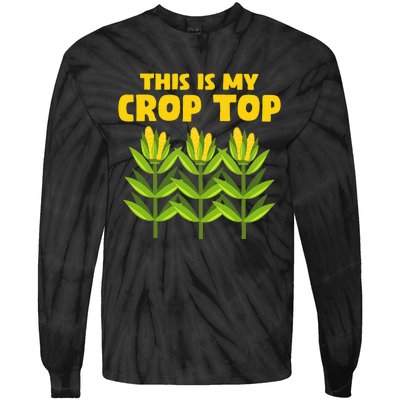 Crop Farming Corn Corn Cob Tie-Dye Long Sleeve Shirt