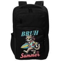 Cool Funny Cat In Shades Bruh Its Summer Surfboard Vacation Impact Tech Backpack