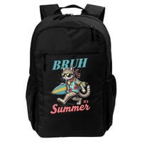 Cool Funny Cat In Shades Bruh Its Summer Surfboard Vacation Backpack