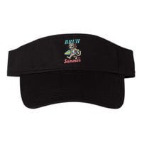 Cool Funny Cat In Shades Bruh Its Summer Surfboard Vacation Visor