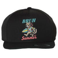Cool Funny Cat In Shades Bruh Its Summer Surfboard Vacation Wool Snapback Cap