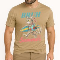 Cool Funny Cat In Shades Bruh Its Summer Surfboard Vacation Cooling Performance Crew T-Shirt