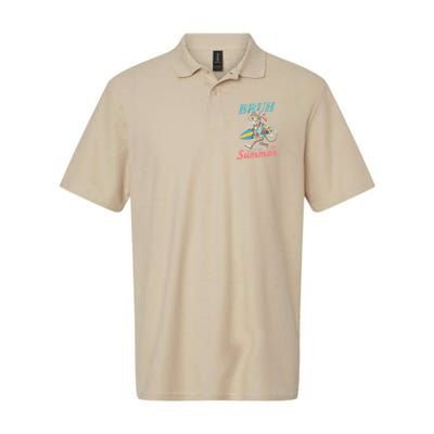 Cool Funny Cat In Shades Bruh Its Summer Surfboard Vacation Polo