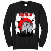 Catzilla Funny Cat Graphic Vintage For Cat Lover Sweatshirt