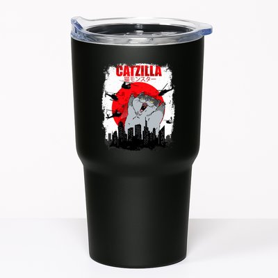 Catzilla Funny Cat Graphic Vintage For Cat Lover Tumbler