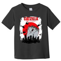 Catzilla Funny Cat Graphic Vintage For Cat Lover Toddler T-Shirt