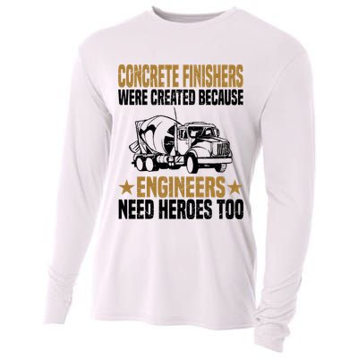 Concrete Finisher Construction Laborer Worker Cement Cooling Performance Long Sleeve Crew
