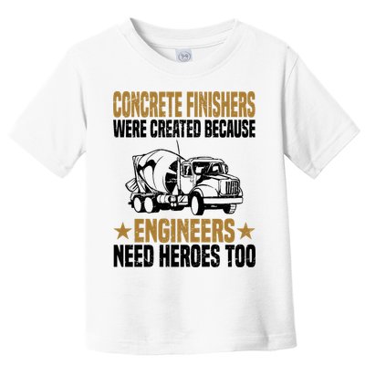 Concrete Finisher Construction Laborer Worker Cement Toddler T-Shirt