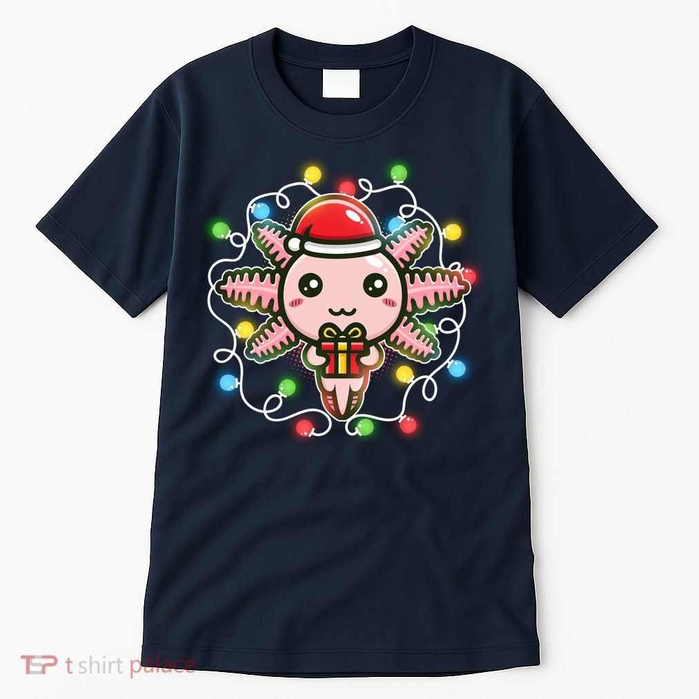 Cute Festive Christmas Santa Axolotl Tall T-Shirt