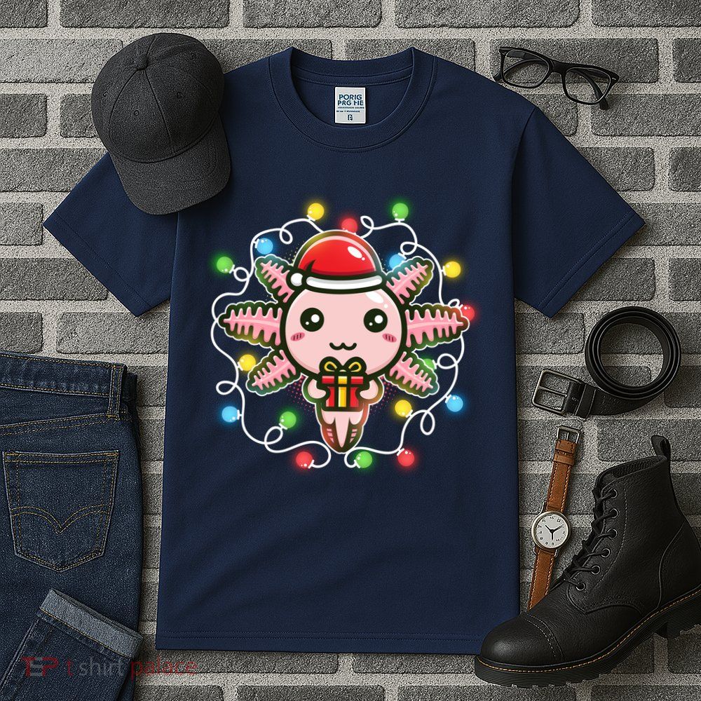 Cute Festive Christmas Santa Axolotl Tall T-Shirt