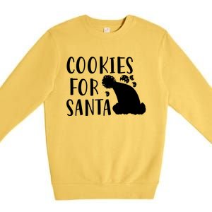 Christmas Funny Cookies For Santa Gift Premium Crewneck Sweatshirt