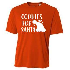 Christmas Funny Cookies For Santa Gift Cooling Performance Crew T-Shirt