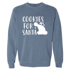 Christmas Funny Cookies For Santa Gift Garment-Dyed Sweatshirt