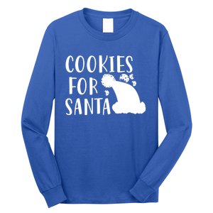 Christmas Funny Cookies For Santa Gift Long Sleeve Shirt