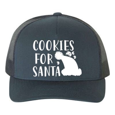 Christmas Funny Cookies For Santa Gift Yupoong Adult 5-Panel Trucker Hat