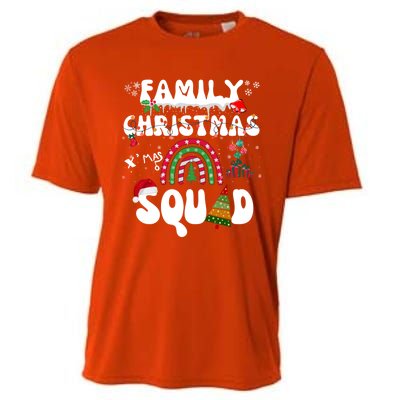 Cool Family Christmas Squad Xmas Party Rainbow Funny Gift Cooling Performance Crew T-Shirt