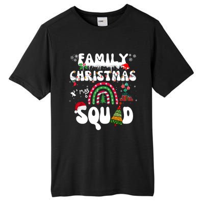 Cool Family Christmas Squad Xmas Party Rainbow Funny Gift Tall Fusion ChromaSoft Performance T-Shirt