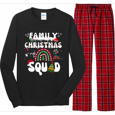 Cool Family Christmas Squad Xmas Party Rainbow Funny Gift Long Sleeve Pajama Set