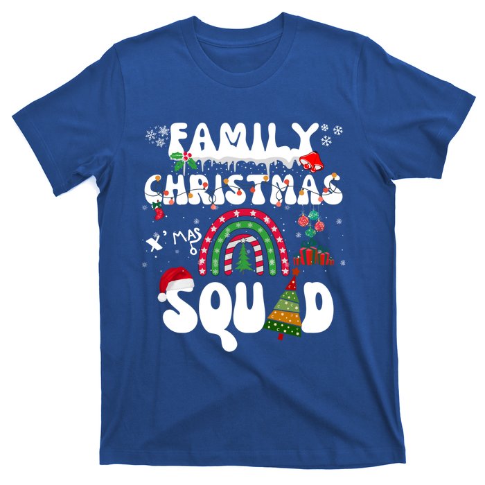 Cool Family Christmas Squad Xmas Party Rainbow Funny Gift T-Shirt