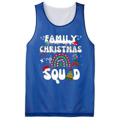 Cool Family Christmas Squad Xmas Party Rainbow Funny Gift Mesh Reversible Basketball Jersey Tank