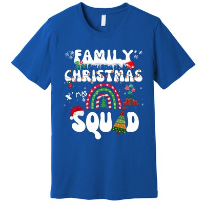 Cool Family Christmas Squad Xmas Party Rainbow Funny Gift Premium T-Shirt