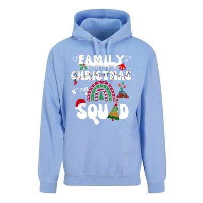 Cool Family Christmas Squad Xmas Party Rainbow Funny Gift Unisex Surf Hoodie