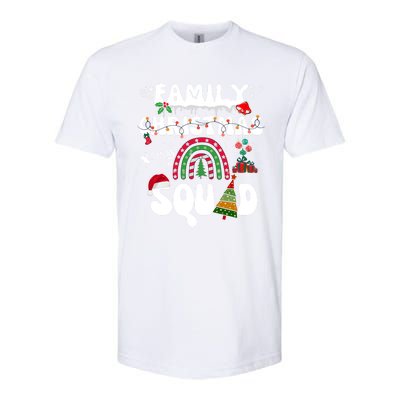 Cool Family Christmas Squad Xmas Party Rainbow Funny Gift Softstyle CVC T-Shirt