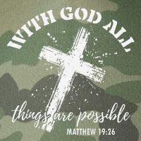 Christian Faith Cross Jesus With God All Things Are Possible Legacy Tie Dye Trucker Hat