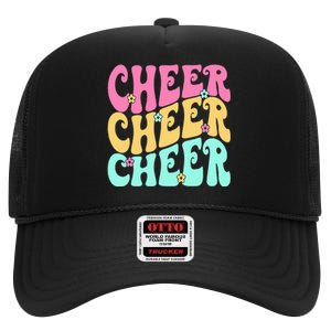 Cheerleading for Cheerleader Squad Cheer Practice High Crown Mesh Back Trucker Hat