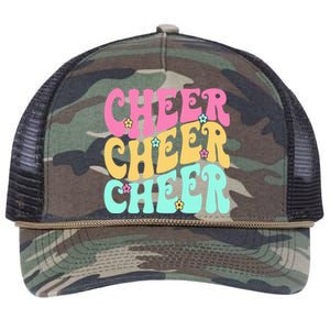 Cheerleading for Cheerleader Squad Cheer Practice Retro Rope Trucker Hat Cap