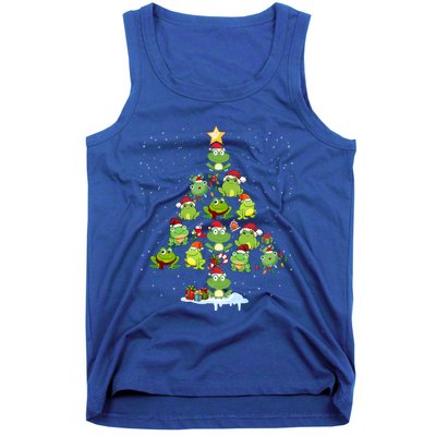 Cute Frog Christmas Tree Decor Xmas Tree Gift Tank Top