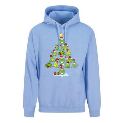 Cute Frog Christmas Tree Decor Xmas Tree Gift Unisex Surf Hoodie