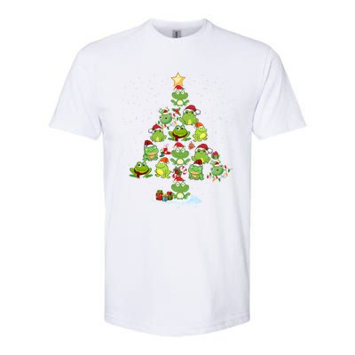 Cute Frog Christmas Tree Decor Xmas Tree Gift Softstyle CVC T-Shirt