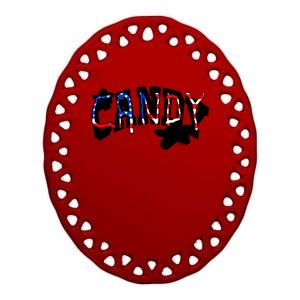 Candy Flipping Ceramic Oval Ornament