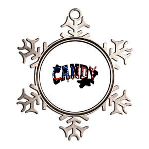 Candy Flipping Metallic Star Ornament