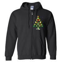 Cute Frog Christmas Tree Gift Decor Xmas Tree Full Zip Hoodie