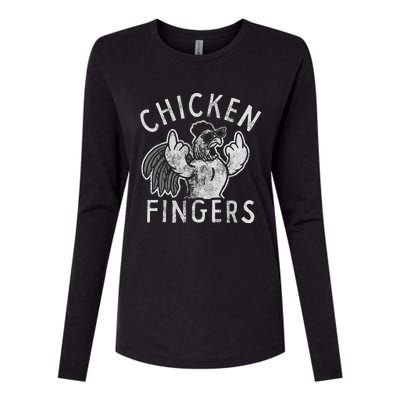 Chicken Fingers Womens Cotton Relaxed Long Sleeve T-Shirt