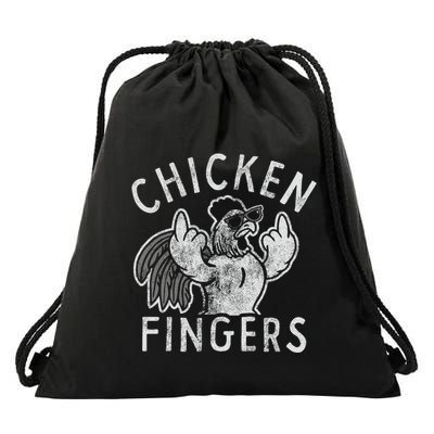 Chicken Fingers Drawstring Bag