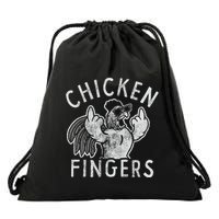 Chicken Fingers Drawstring Bag