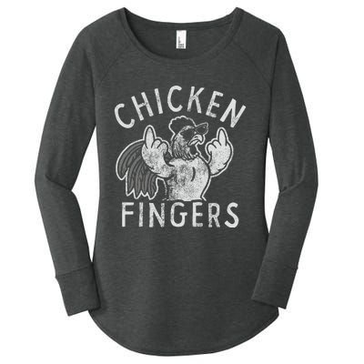 Chicken Fingers Women's Perfect Tri Tunic Long Sleeve Shirt