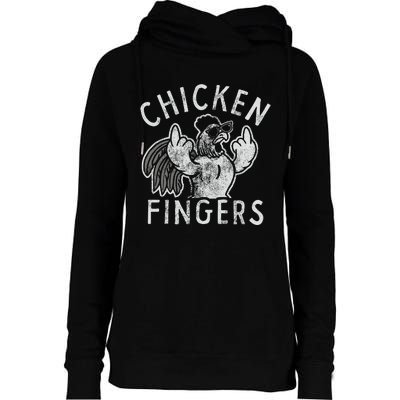 Chicken Fingers Womens Funnel Neck Pullover Hood