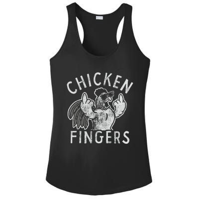 Chicken Fingers Ladies PosiCharge Competitor Racerback Tank