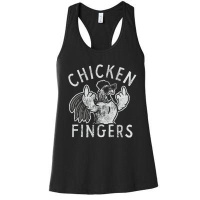 Chicken Fingers Women's Racerback Tank