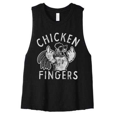 Chicken Fingers Women's Racerback Cropped Tank