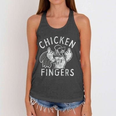 Chicken Fingers Women's Knotted Racerback Tank