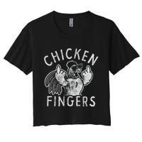 Chicken Fingers Women's Crop Top Tee