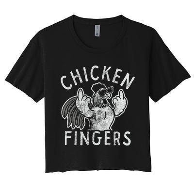 Chicken Fingers Women's Crop Top Tee